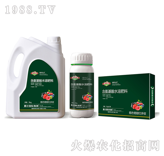 著色增甜紅多收專用含氨基酸水溶肥料-霸爾綠博